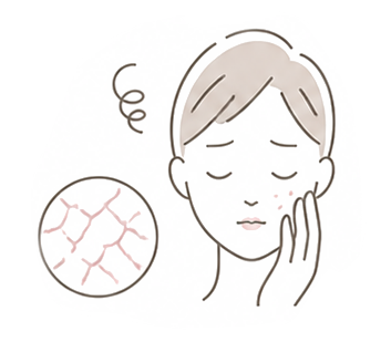 肌のざらつき・ごわつき